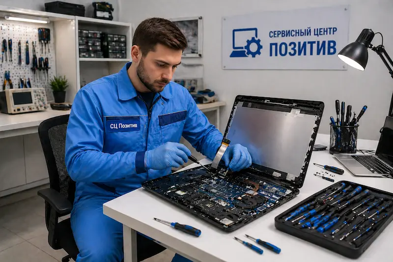 Замена шлейфа матрицы ноутбука в Истре