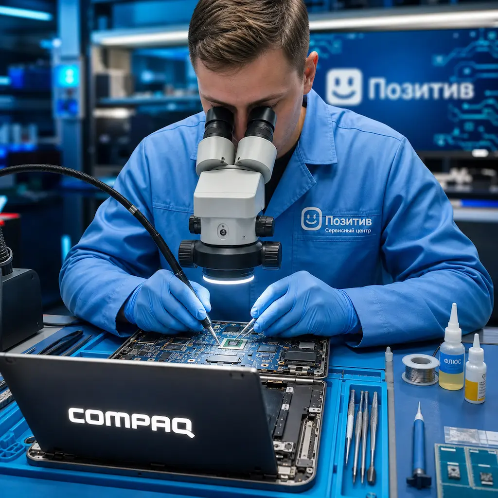 Замена видеокарты ноутбука Compaq в Истре