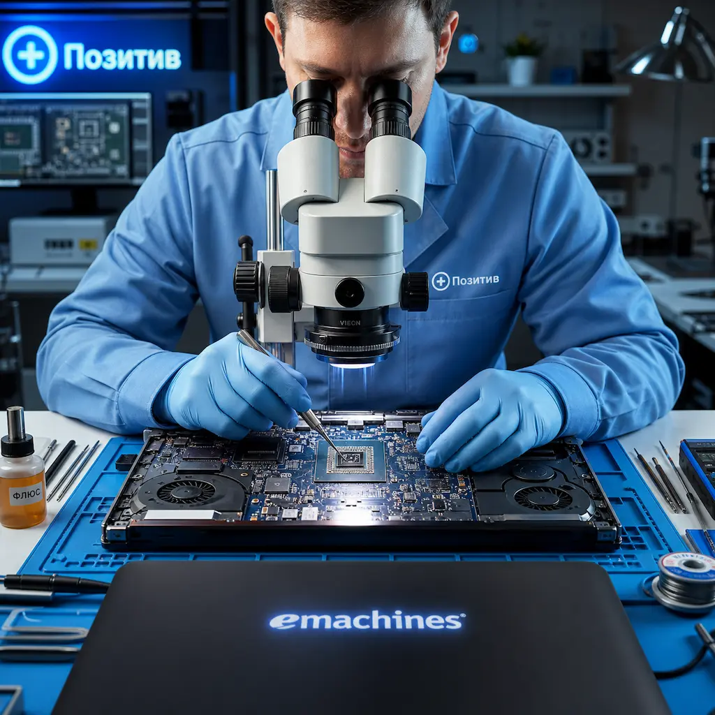 Замена видеокарты ноутбука Emachines в Истре