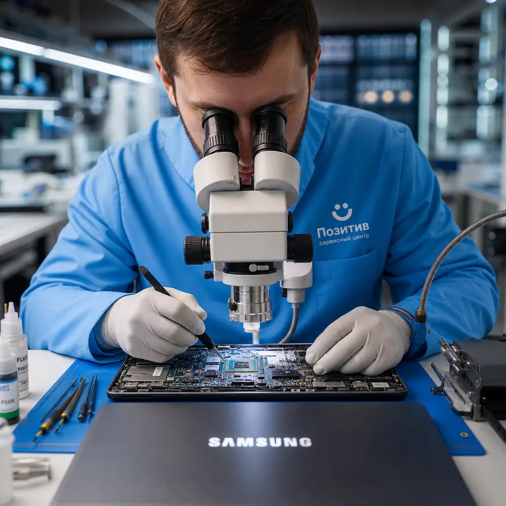 Замена видеокарты ноутбука Samsung в Истре