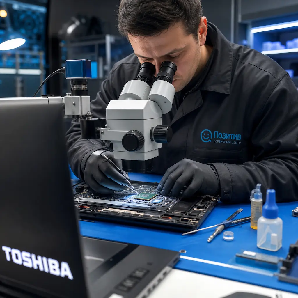 Замена видеокарты ноутбука Toshiba в Истре
