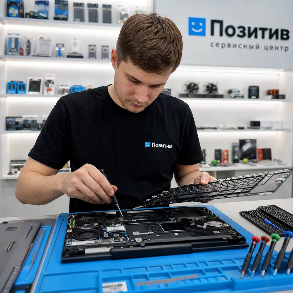 заменить клавиатуру на ноутбуке Samsung в Истре