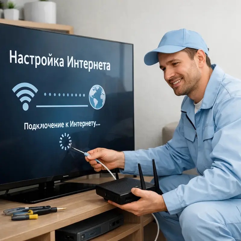 Настройка интернета на ТВ в Истре