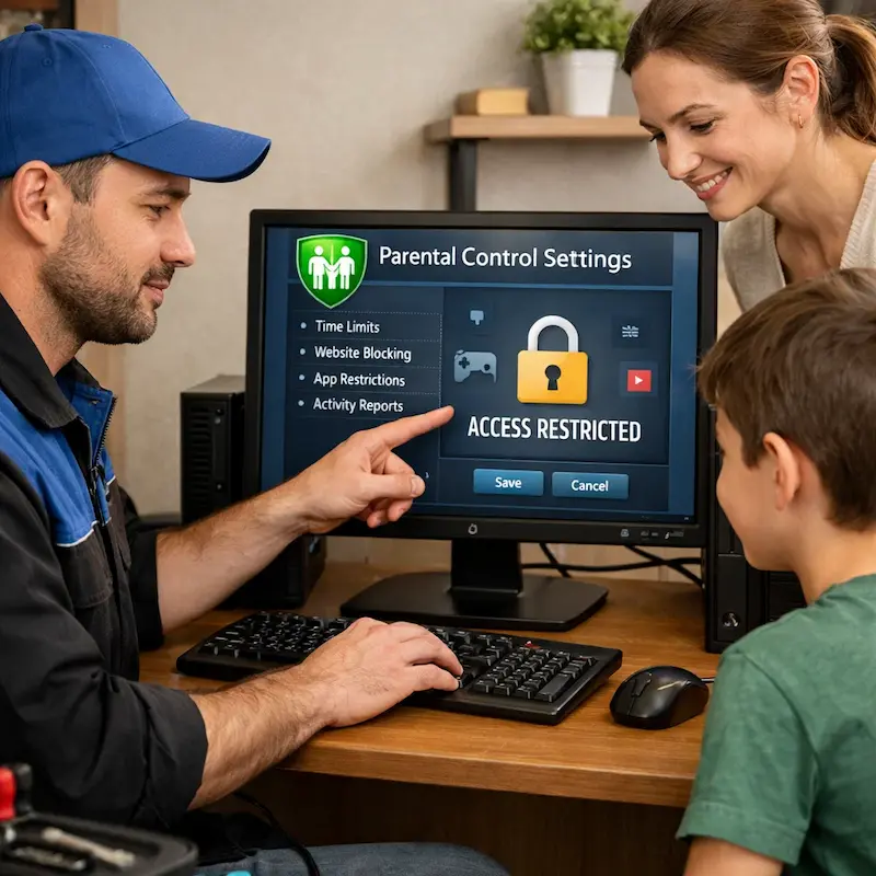 Родительский контроль на компьютере и ноутбуке в Истре