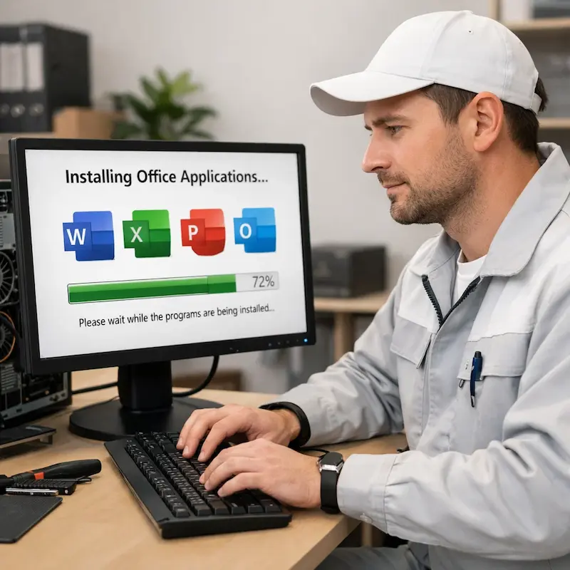 установка офисных программ на компьютер в Истре