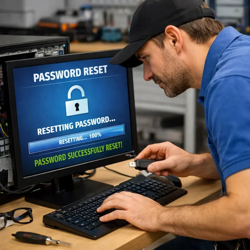 Сброс пароля от компьютера в Истре