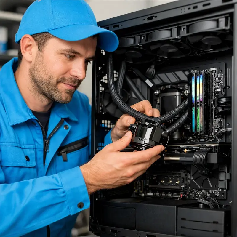 Установка СЖО на ПК в Истре