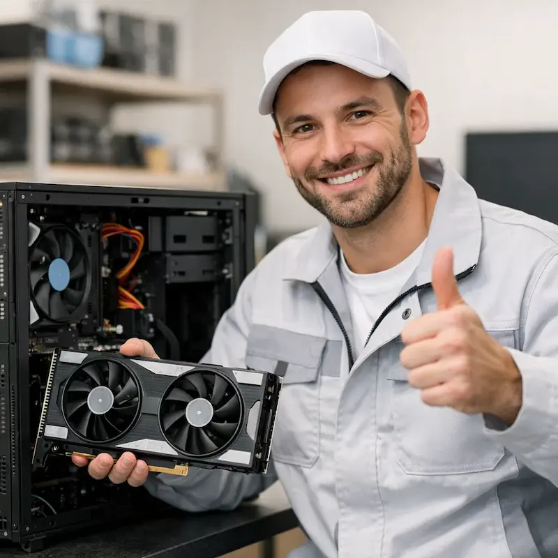 установка видеокарты на ПК в Истре