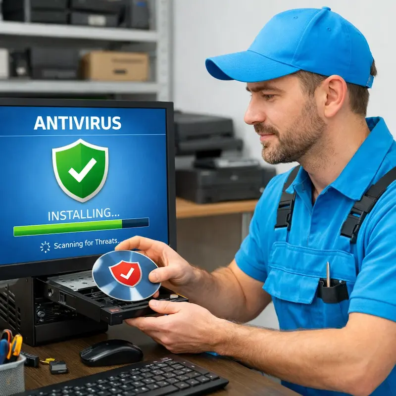 Установка антивируса в Истре на дому