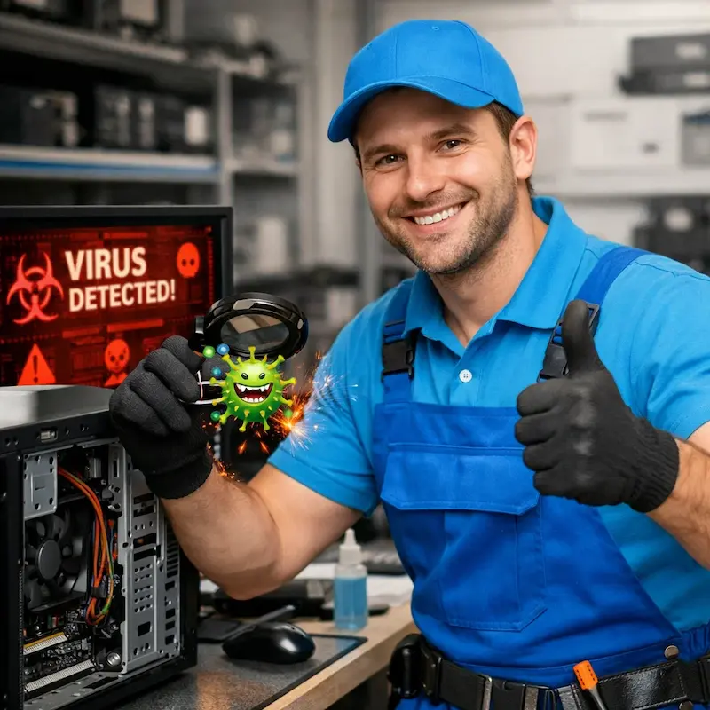 Удаление вирусов с компьютера в Истре